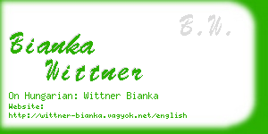 bianka wittner business card